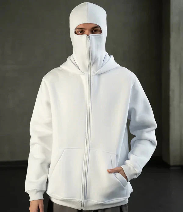 Balaclava Layered Double Ziplord Hoodie