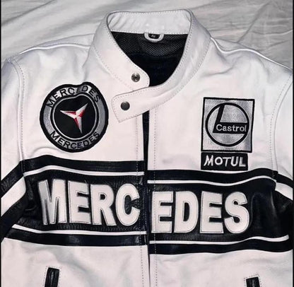 Mercedes Leather Jacket – Heatwear F1 Edition