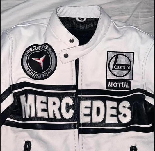 Mercedes Leather Jacket – Heatwear F1 Edition
