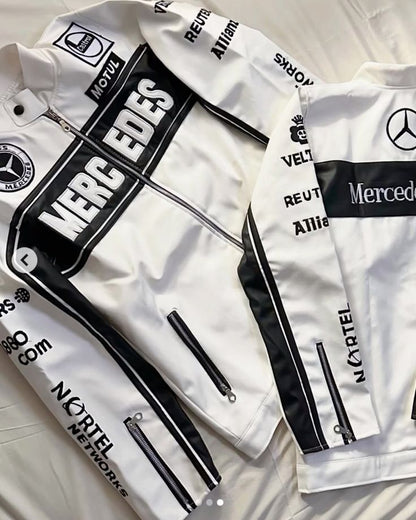 Mercedes Leather Jacket – Heatwear F1 Edition