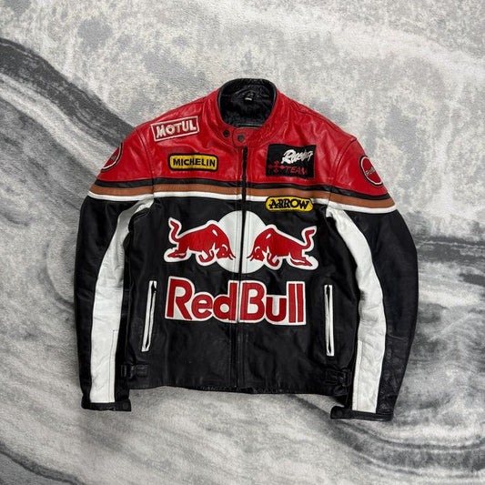 RED BULL LEATHER RACING JACKET - Heatwear F1 EDITION