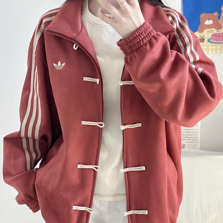 CNY-Inspired Premium Red Suede Streetwear Jacket - Heatwear