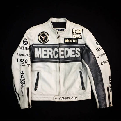 Mercedes Leather Jacket – Heatwear F1 Edition