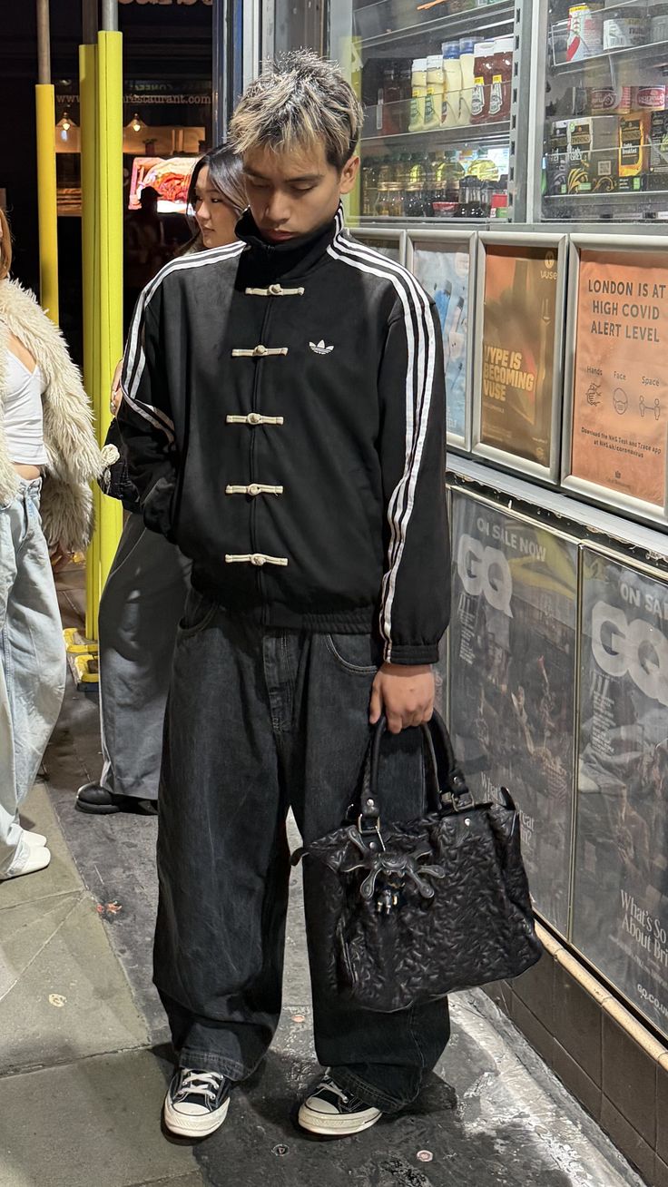 CNY-Inspired Premium Black Suede Streetwear Jacket - Heatwear