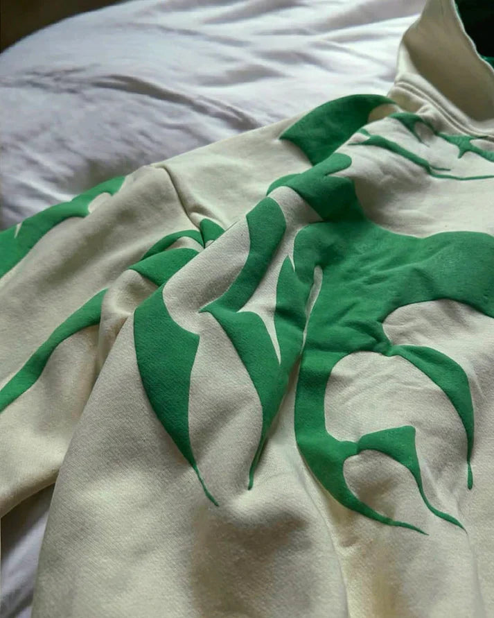 Tribal Shadow Depth Oversized Hoodie | Heatdrop® Stylish Streetwear