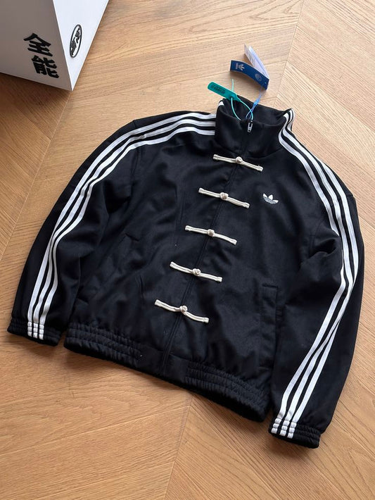 CNY-Inspired Premium Black Suede Streetwear Jacket - Heatwear