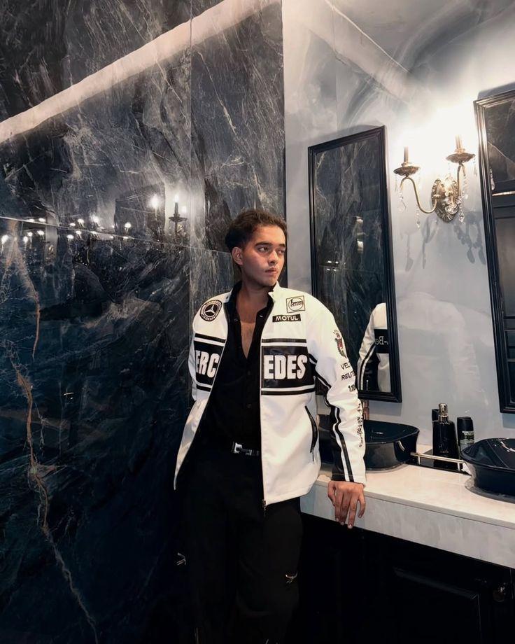 Mercedes Leather Jacket – Heatwear F1 Edition